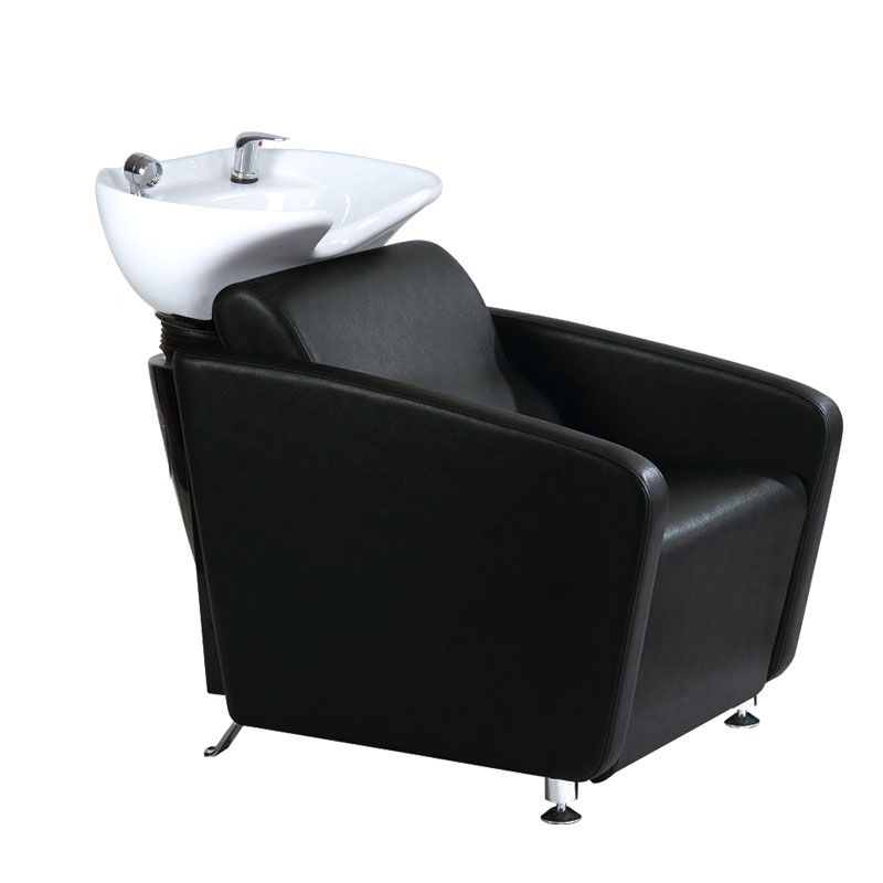 TORONTO small black shampoo basin with white basin for narrow spaces