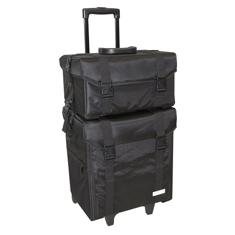 SOLID HAIRDRESSING CASE WITH COMPARTMENTS