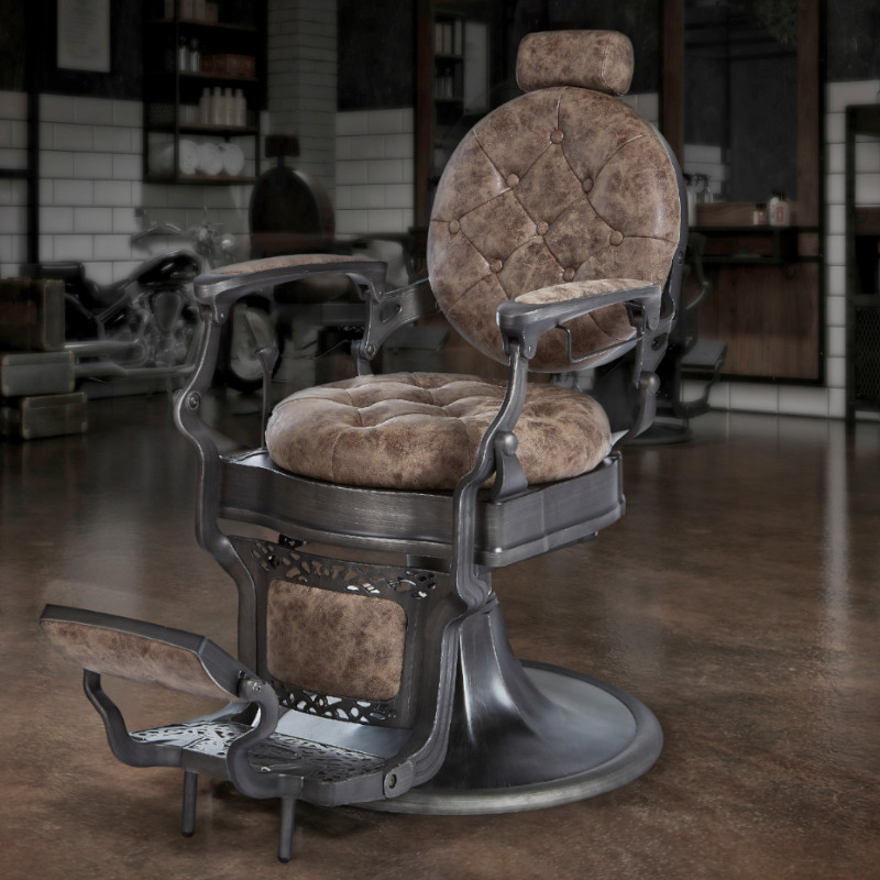 CLINT BROWN Fauteuil barbier ambiance - Malys Equipements