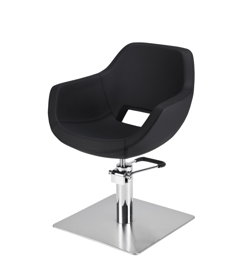 Fauteuil Coiffure LORE S base carrée profil - Malys Equipements