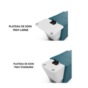 ZENITH RELAX Bac Shampoing Allongé - Plateau TRAY Standard ou Large pour soins complets avec 2 bols - Malys Equipements