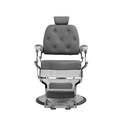 ARCHIE BLACK GRIS Fauteuil Barbier Edition Limitee - Vue de Face - Malys Equipements