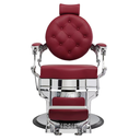 ARCHIE ROUGE SILVER Fauteuil Barbier Edition Limitee - Vue de Face - Malys Equipements