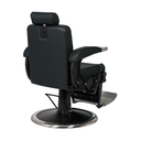 OSCAR BLACK Fauteuil barbier - Vue de dos - Meuble Barbier - Mobilier Barbier - Malys Equipements