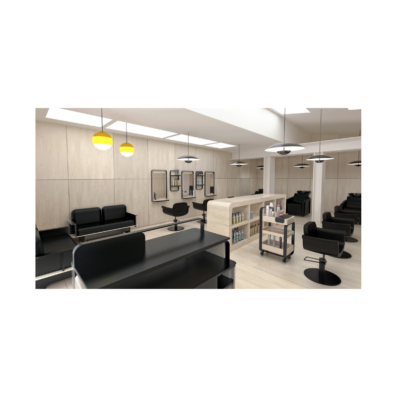 HERA RELAX Bac shampoing - Ambiance Salon de Coiffure Complet - Mobilier Coiffure - Meuble Coiffure - Malys Equipements