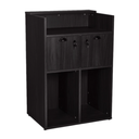 OKE 5 98 Caisse d'accueil - Bois Noir - Mobilier Coiffure  - Meuble Coiffure - Espaces de rangements - Malys Equipements