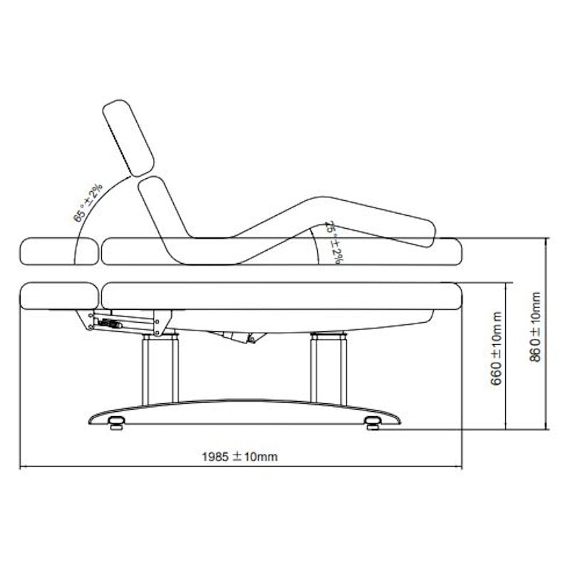 TROCH Table de Massage et Soins - schéma 1 - Malys Equipements