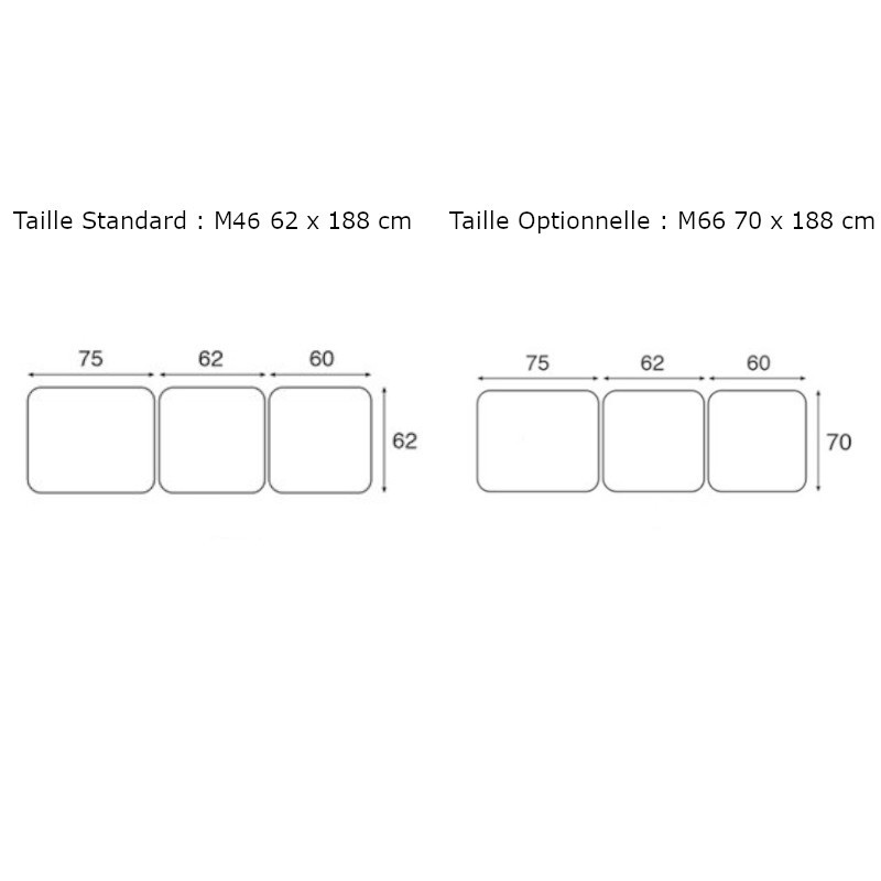 C7526 Table électrique 3 plans Ecopostural - dimensions 1 - Malys Equipements