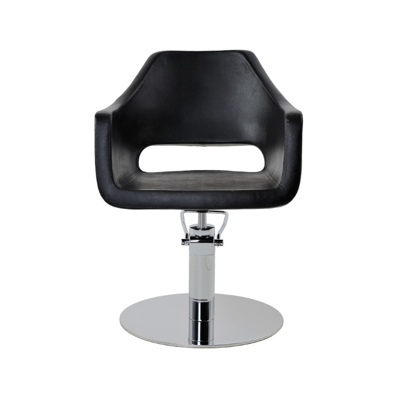 MAREA Fauteuil coiffure - base ronde - noir - Malys Equipements