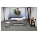 TROCH Table de Massage et soins électrique base bois foncé - Ambiance - Malys Equipements