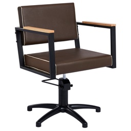 TANZA BROWN Hairdressing chair - wood