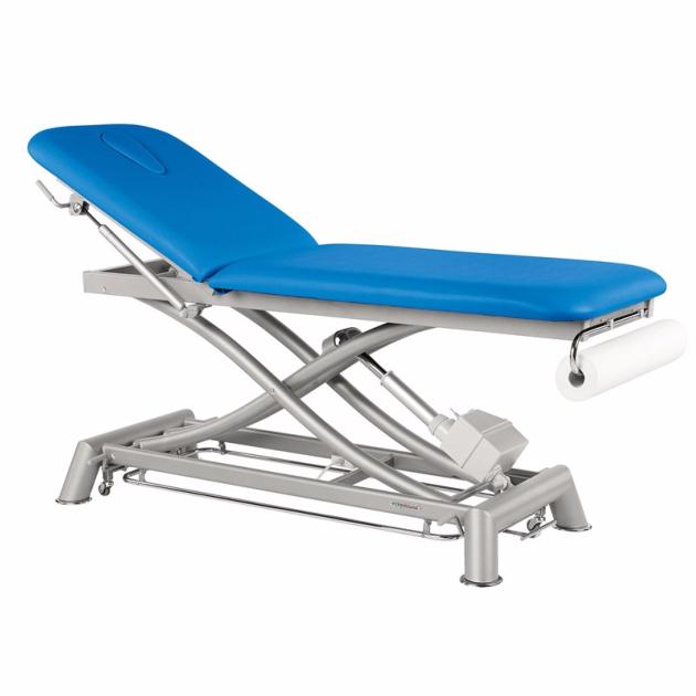 C7952 Ecopostural elektrische tafel met 2 bladen en 1 GRATIS kruk