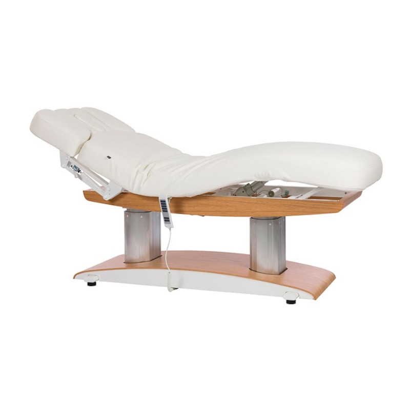 TROCH Table de Massage et soins électrique - Base bois clair