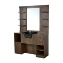 OKE 2B Barber Dressing Table - Dark wood