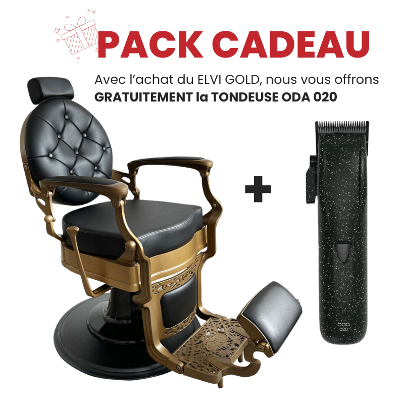 ELVI GOLD Fauteuil barbier