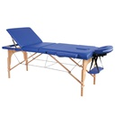 [MIA-MT30160-BU] Mesa plegable de madera MIA - Azul (Dimensiones: 186x60 cm)