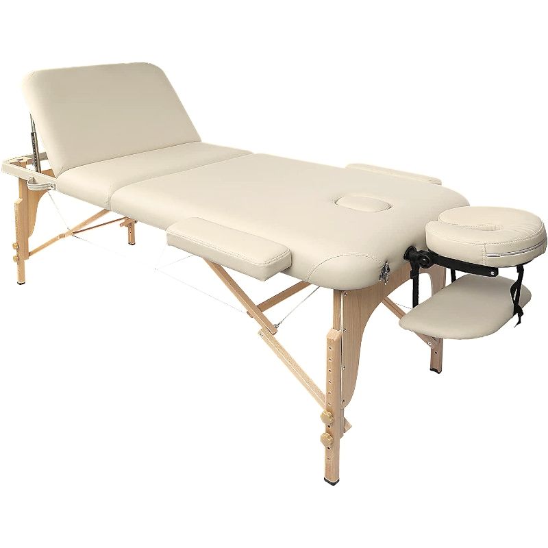 MIA Wooden Folding Table - Ivory