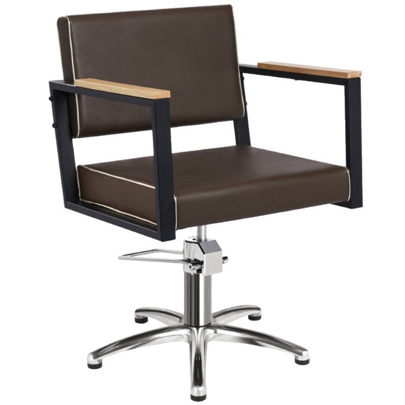 OCEAN BROWN Poltrona da parrucchiere - legno