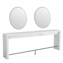 SHOW 2 Led 2-seater wall-mounted dressing table