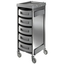 KING INOX Chariot de coloration et rangement
