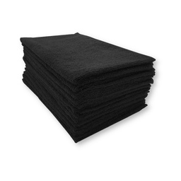 [395GSM-BLX12] 12 Serviettes Grand Teint Absolu Noires