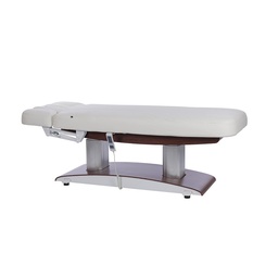 TROCH Table de Massage et soins électrique - Base bois foncé