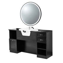 WOODY BLACK B01 Mueble de barbero