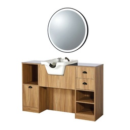 OKE 7 BR Toeletta con lavabo - Legno chiaro