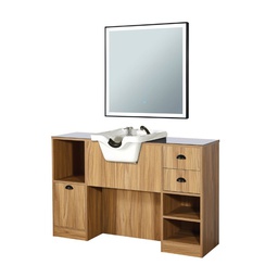 OKE 9 BR Toeletta con lavabo - Legno chiaro