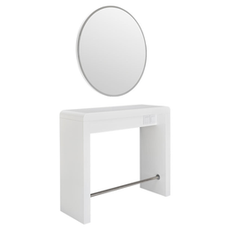 REFLECTION I R Coiffeuse LED Murale avec Miroir Rond