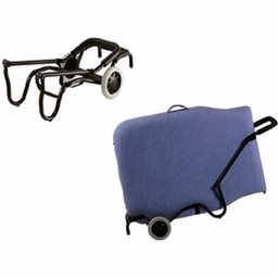 [A4473] Carrello di trasporto per lettino da massaggio pieghevole Ecoposturale A4473
