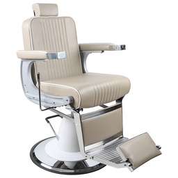 ORLEANS Cream Barber Chair