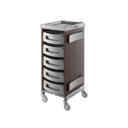 Carrello per verniciatura e stoccaggio KING WOOD in rovere scuro